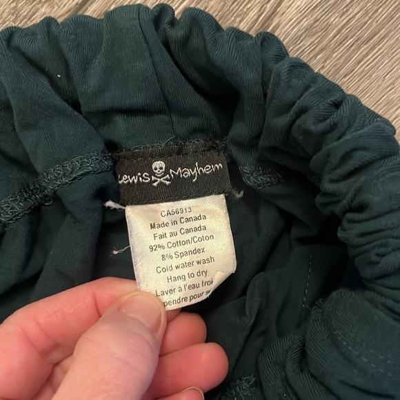 Men's Teal Harem Pants - Picture 3 of 5